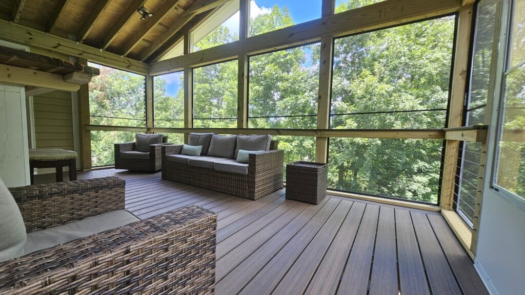 Outdoor living space design in Charlotte.